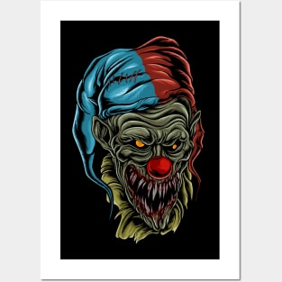 dead clown Posters and Art